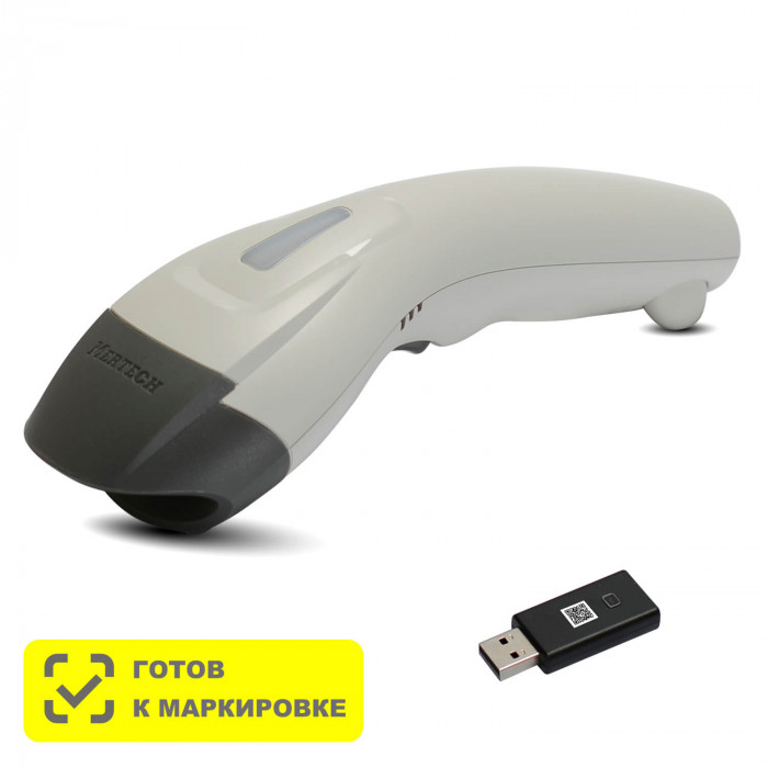 Беспроводной сканер штрих-кода MERTECH CL-610 BLE Dongle P2D USB White в Иваново