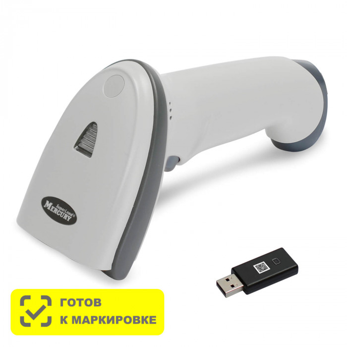 Беспроводной сканер штрих-кода MERTECH CL-2200 BLE Dongle P2D USB White в Иваново